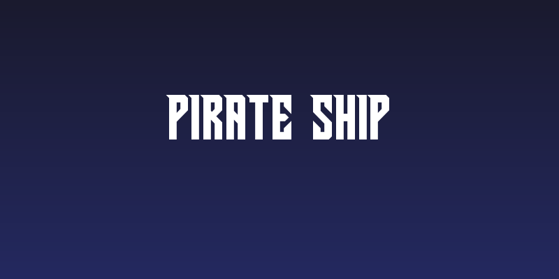 Pirate Ship Social Header