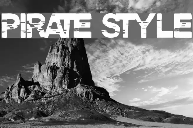 Pirate Style Font examples
