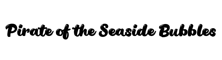 Pirate of the Seaside Bubbles  Frei Schriftart Herunterladen