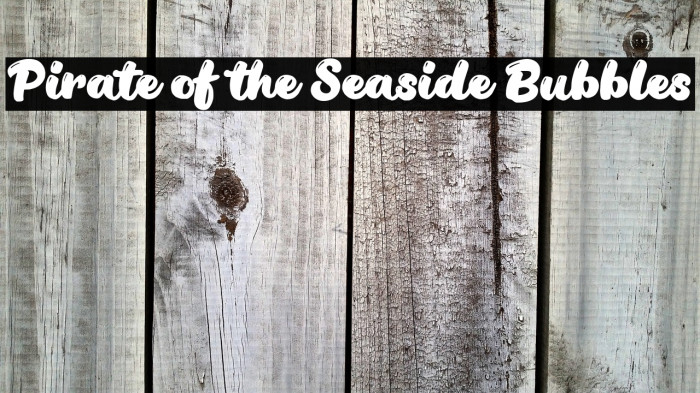 Pirate of the Seaside Bubbles Example 2