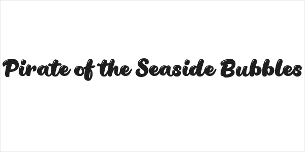 Pirate of the Seaside Bubbles Logo