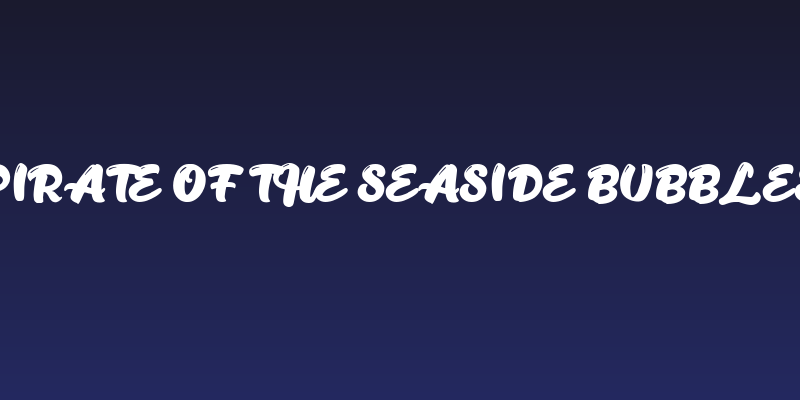 Pirate of the Seaside Bubbles Social Header