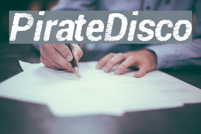 PirateDisco Font examples