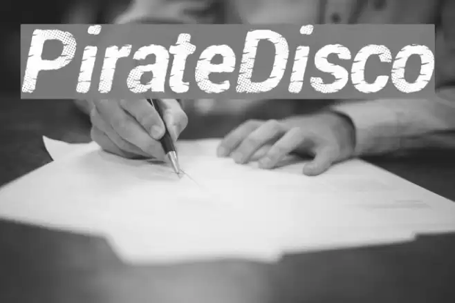 PirateDisco フォント examples