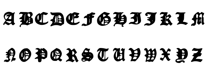 PiratePower Font LOWERCASE