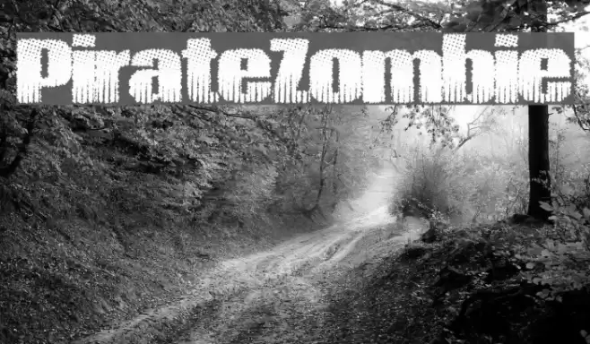 PirateZombie Font examples