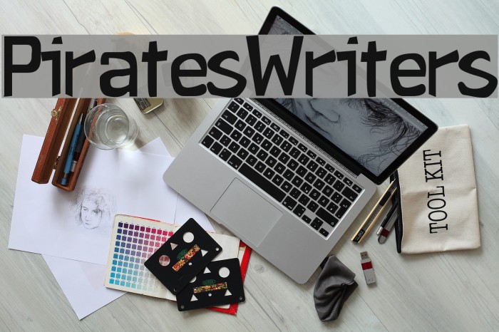 Pirates Writers Font examples