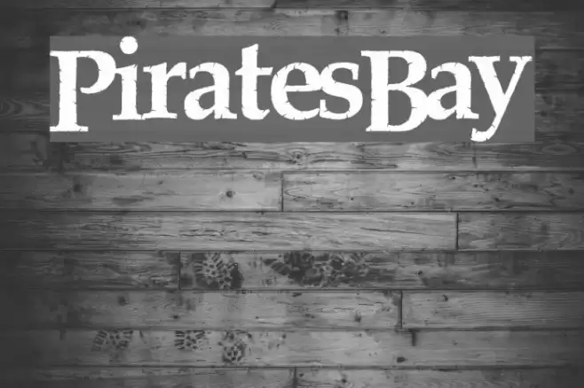 PiratesBay Font examples