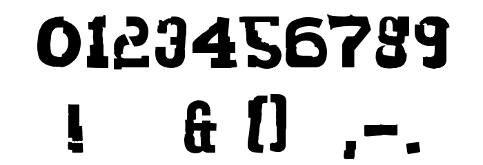 PiratesBlackbeard フォント その他の文字