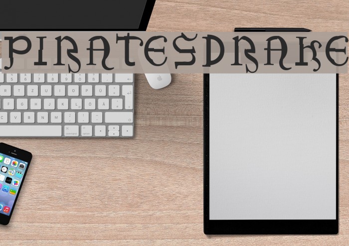 PiratesDrake Font examples