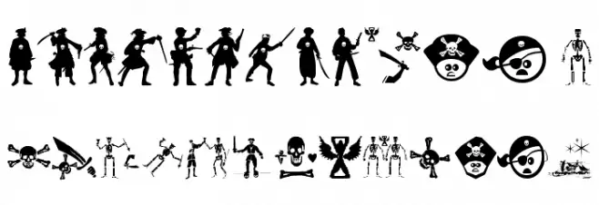 PiratesThree 字体 大写