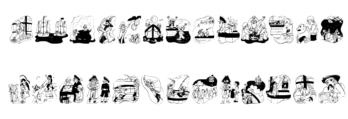 PiratesTwo Font LOWERCASE