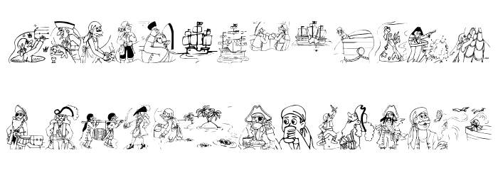 Piratical Font LOWERCASE