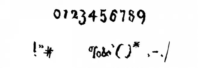 PiratiquaVertical Font OTHER CHARS