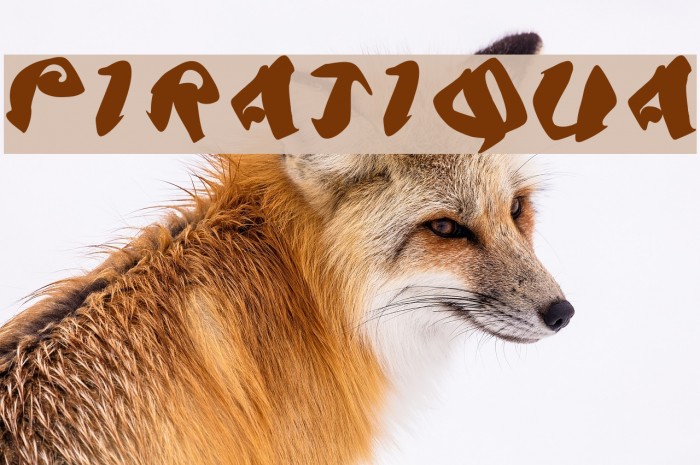 Piratiqua Font examples