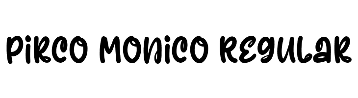Pirco Monico Regular  Frei Schriftart Herunterladen