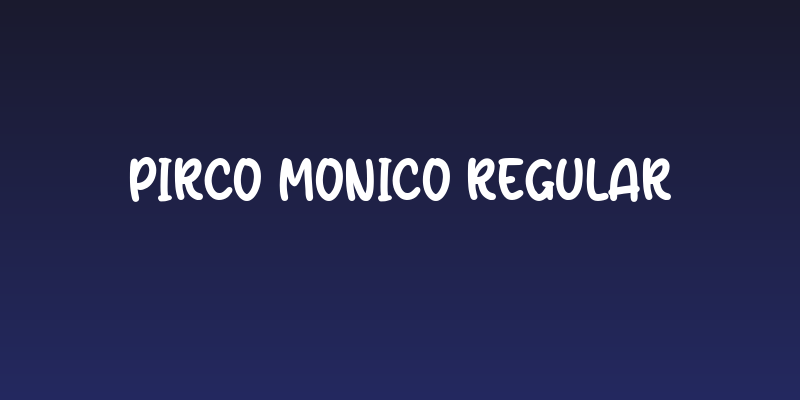 Pirco Monico Regular Social Header