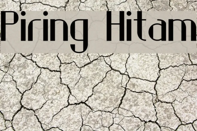 Piring Hitam Example 1