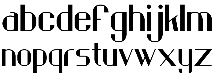 Piring Hitam Font LOWERCASE