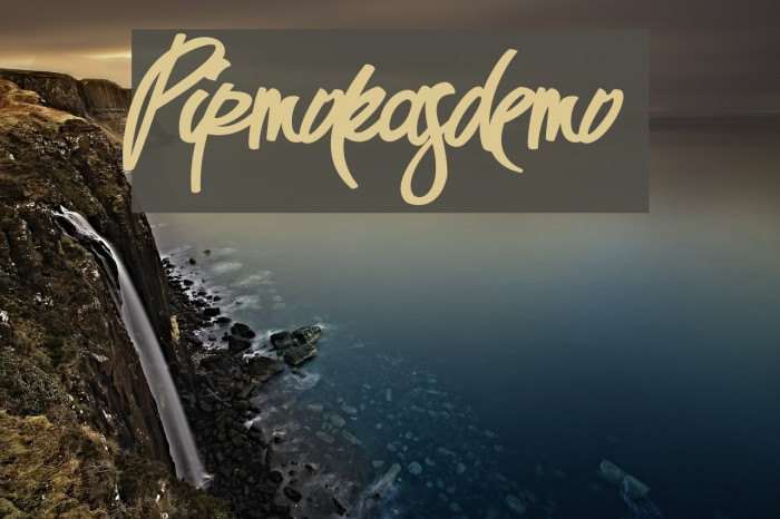 Pirmokasdemo Font examples