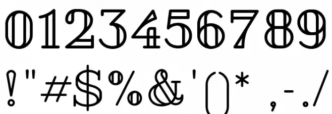 Pirou Font OTHER CHARS