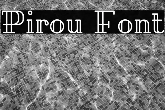 Pirou Font examples