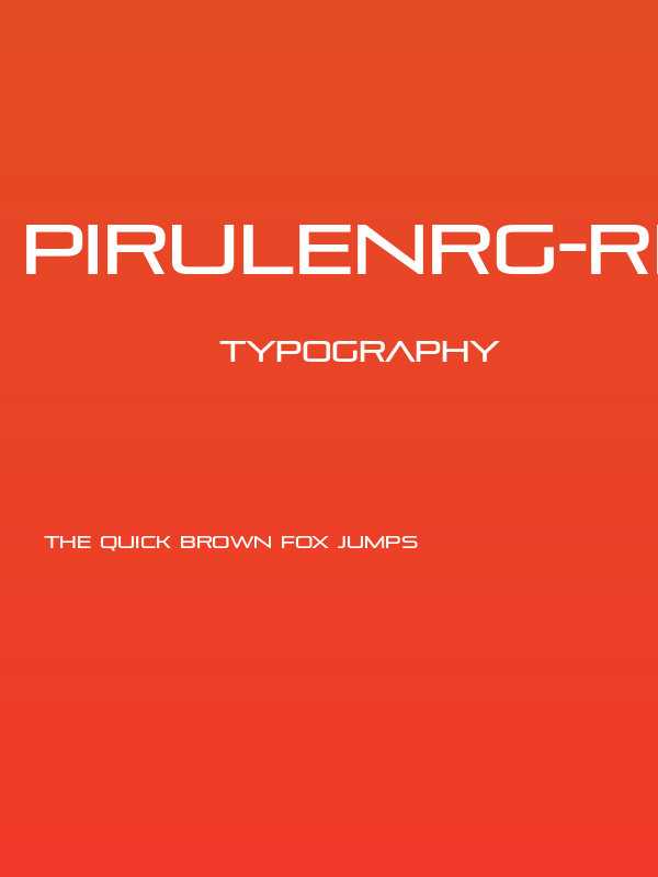 PirulenRg-Regular Poster