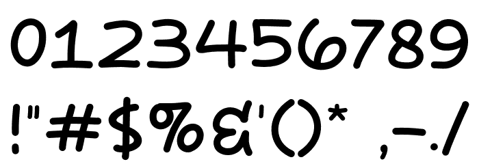Pisang Lagi フォント その他の文字
