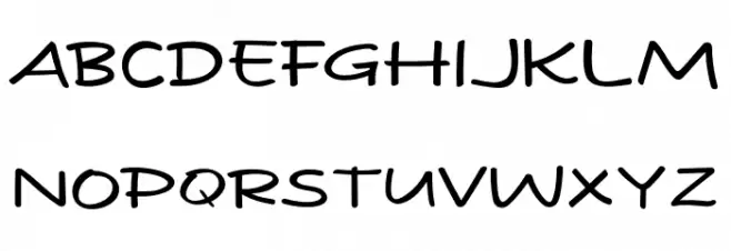 Pisang Schriftart Groß