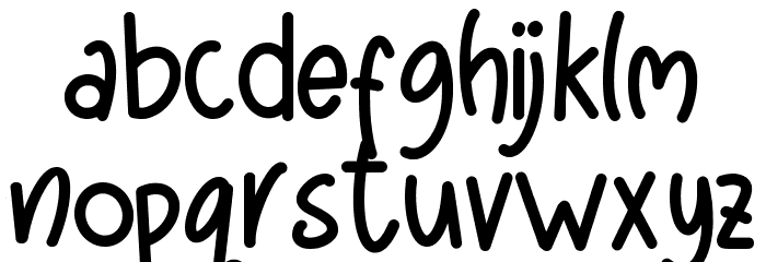 Pisangkeju Font LOWERCASE