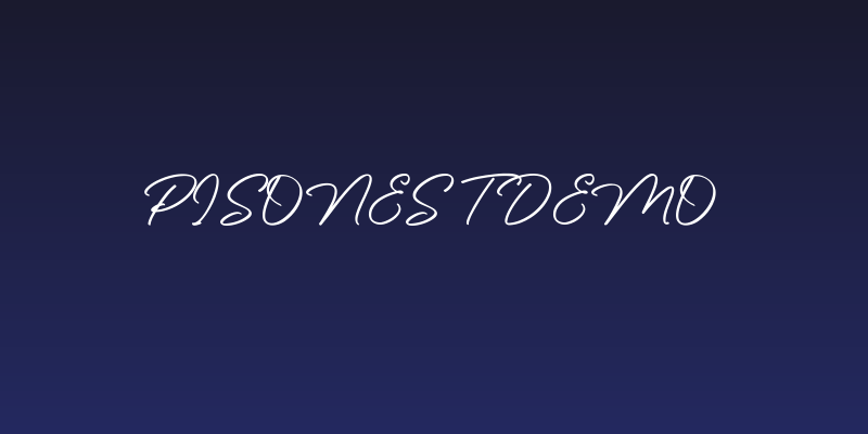 Pisonest Demo Social Header