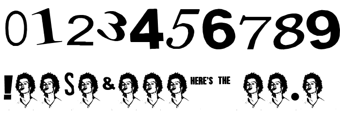 PistOl Sex Punk Font OTHER CHARS