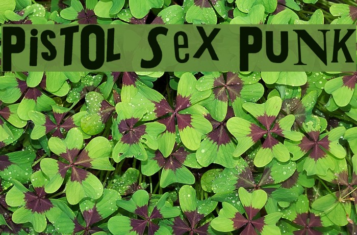 PistOl Sex Punk Font examples