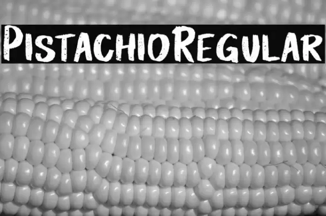 PistachioRegular 字体 examples