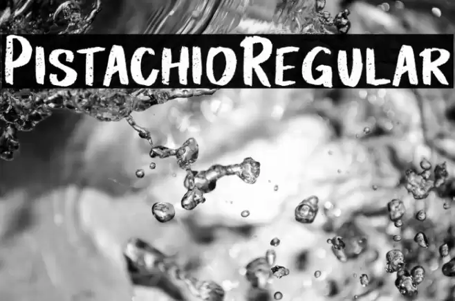 PistachioRegular 字体 examples