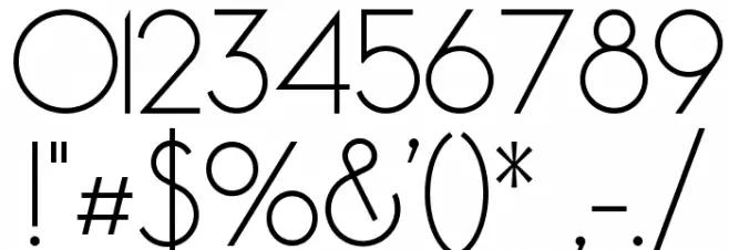 Pistara Font OTHER CHARS