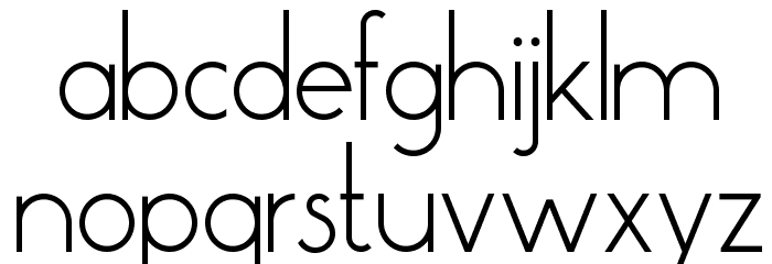 Pistara Font LOWERCASE