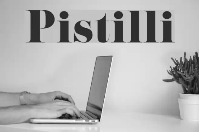 Pistilli Font examples