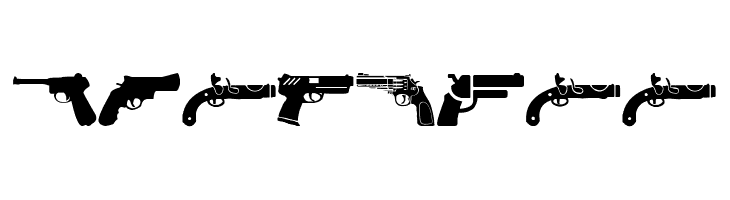 Pistolas  Скачать бесплатные шрифты