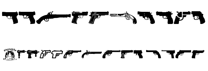 Pistolas Font OTHER CHARS