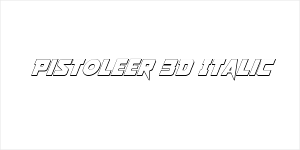 Pistoleer 3D Italic Logo