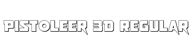 Pistoleer 3D Regular Font