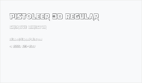 Pistoleer 3D Regular Business Card