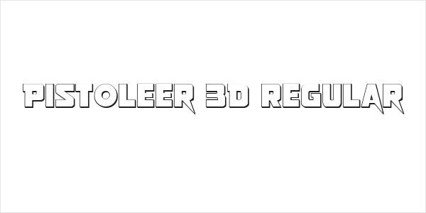 Pistoleer 3D Regular Logo