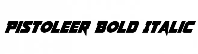 Pistoleer Bold Italic  baixar fontes gratis