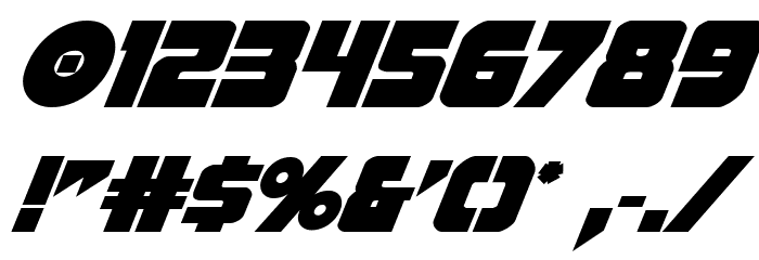 Pistoleer Bold Italic Font OTHER CHARS