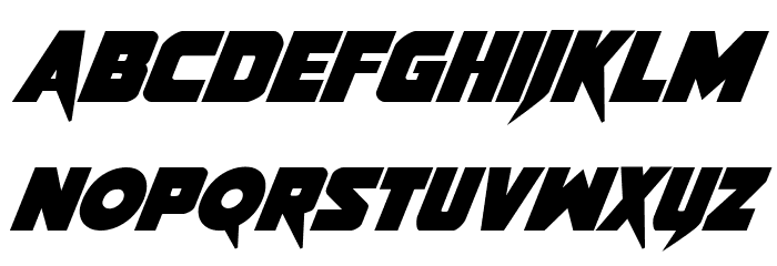 Pistoleer Bold Italic Font LOWERCASE