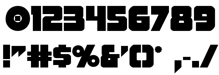 Pistoleer Bold Font OTHER CHARS