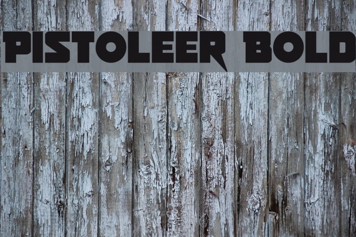 Pistoleer Bold Font examples