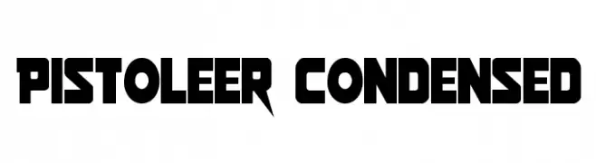 Pistoleer Condensed  Frei Schriftart Herunterladen